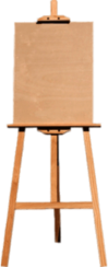 Blank Canvas on Easel