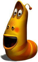 Larva Yellow Mouth Wide Open