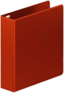 Orange Binder Standing