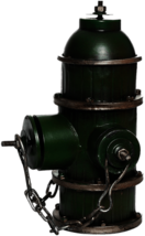 Green Decorative Fire Hydrant