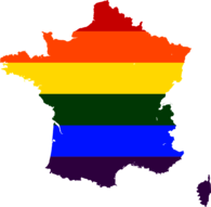 Map Of France Rainbow