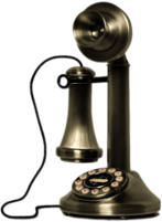 Early 20th Century Vintage Phone Icon Silver