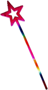 Rainbow Star Magic Wand