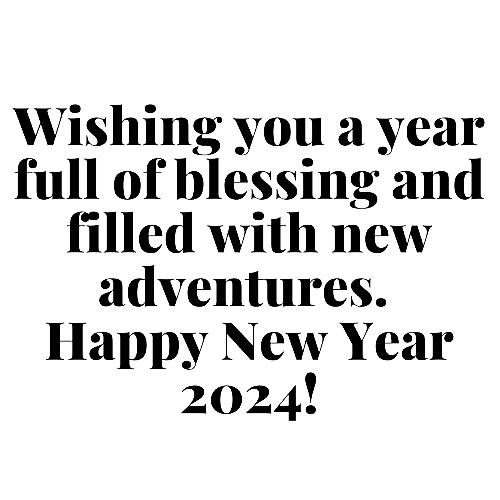 New Year 2024 Full of Blessing