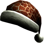 Roblox Santa Hat with Giraffe print