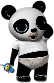 Bing Bunny Character Pando is tired