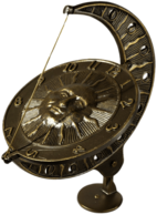 French Moon and Sun Dial