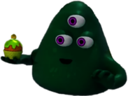 Monster Math Squad Goo Holding A Cupcake