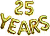 25 Years Letter Balloons