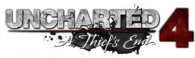 Uncharted 4 logo red and black