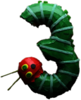The Very Hungry Caterpillar Number 3 Cake