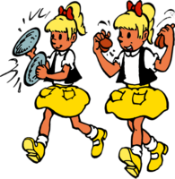 Annemieke and Rozemieke Making Music