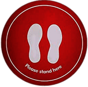 Please Stand Here Sticker