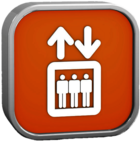 Orange Elevator Sign