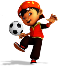BoBoiBoy Playing Football