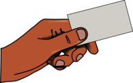 Hand Holding Business Card