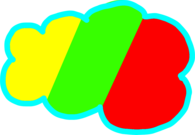 Yellow Green and Red Cloud