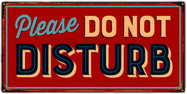 Please Do Not Disturb Vintage Sign