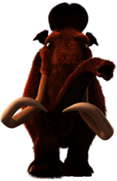 Ice Age character Manny front view