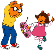 Arthur's Sister Plays Annoying Music on Radio