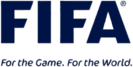 FIFA blue logo and slogan