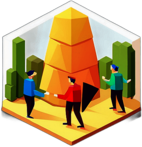 Low poly conga app icon