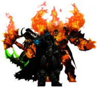 World Of Warcraft Group Of Characters With Fire