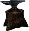 Anvil on Wood Block