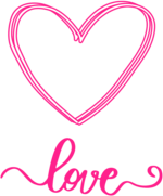 Pink Heart Love