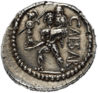 Silver Denarius of Julius Caesar