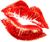 Kissing Red Lips Close Up
