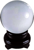 Crystal Ball on Wooden Base