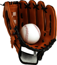 Baseball Glove and Ball