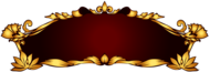 Red Gold Art Nouveau Banner
