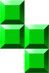 Tetris Blocks Green