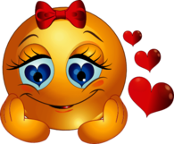 Emoticon She Is In Love