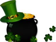 St Patrick's Day Pot Of Gold and Hat