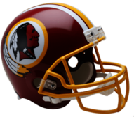 Red Skins Helmet