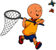 Caillou Chasing Butterflies