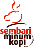 sembari minum kopi
