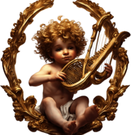 Cherub Making Music