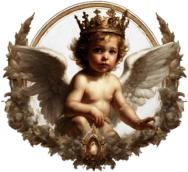 Cherub with a Beautiful Crown