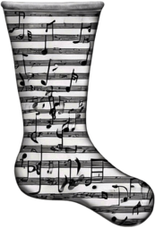 Music-themed Christmas Stocking