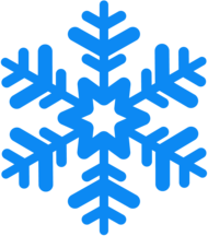 Snowflake Blue Simple