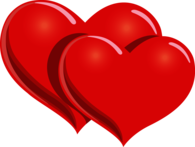 Happy Valentines Two Hearts