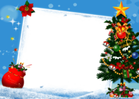 Merry Christmas Frame Tree Gifts