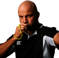 Referee Blowing Whistle