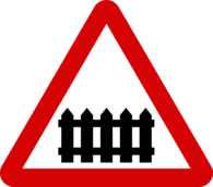 Train Crossing Traffic Sign