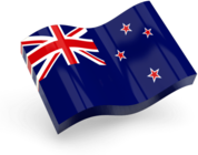 New Zealand Flag Icon Wave