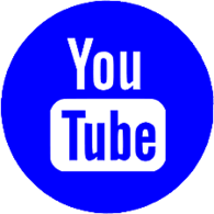 YouTube blue logo round